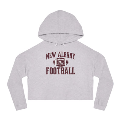 Women's New Albany Football Pride Graphic Crop Hoodie