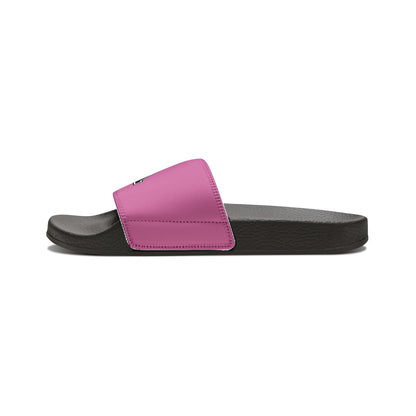 Youth Classic Logo Pink Sport Slides