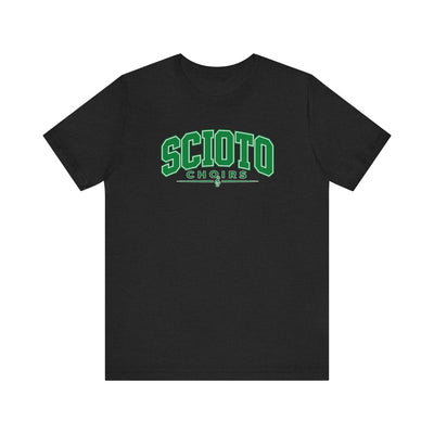 Adult Unisex Dublin Scioto Choirs Varsity Block Letter Graphic Short Sleeve Soft Tee