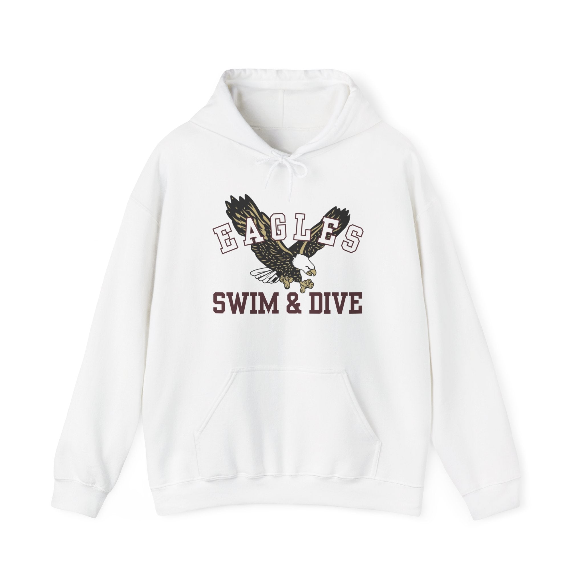 Adult Unisex Swim & Dive Flying Eagle Graphic Hoodie