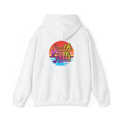 Adult Unisex South Hills Swim Club Sunset Script Graphic Hoodie