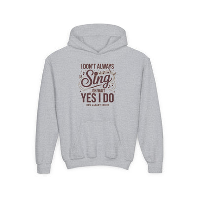 Youth I Don't Always Sing Graphic Hoodie