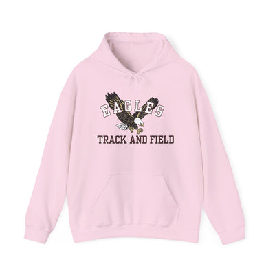 Adult Unisex Flying Track and Field Eagle Graphic Hoodie