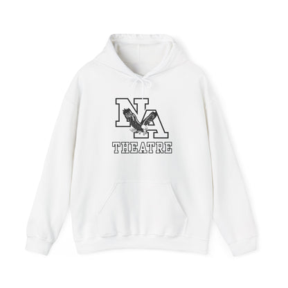 Adult Unisex White/Black Classic NA Theatre Logo Graphic Hoodie