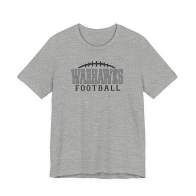 Adult Unisex Westerville Central Warhawks Football Laces Graphic Short Sleeve Soft Tee