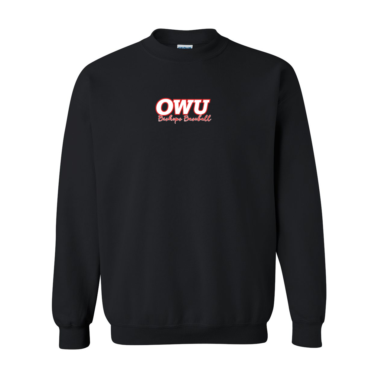 Adult Unisex OWU Script Bishops Baseball Graphic Sweatshirt - Ohio Wesleyan University