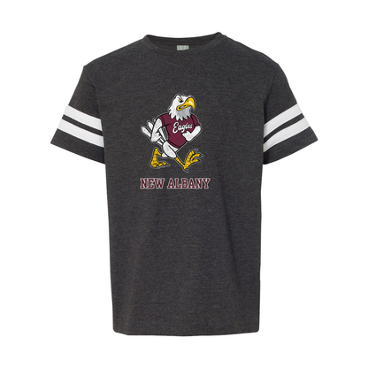 Youth Vintage Fighting Eagle Short Sleeve Football Ringer Tee