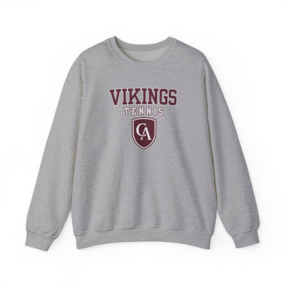 Adult Unisex Columbus Academy Vikings Tennis Graphic Gildan Heavy Blend Sweatshirt