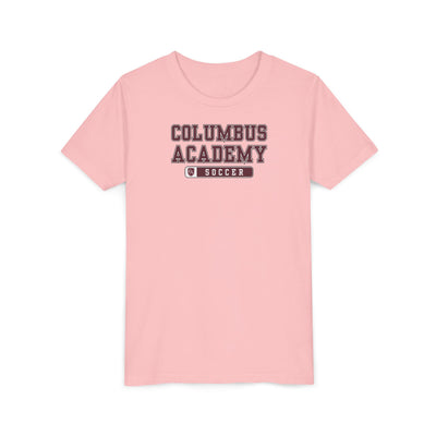 Youth Columbus Academy Soccer Graphic Short Sleeve Bella + Canvas Soft Tee