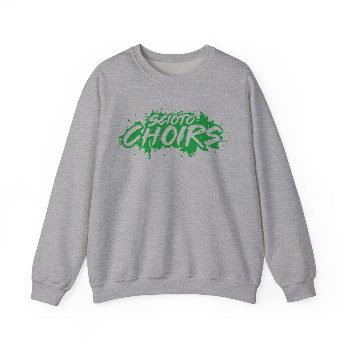 Adult Unisex Dublin Scioto Choirs Paint Splatter Graphic Sweatshirt