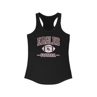 Women's Eagles Football Vintage Distressed Graphic Racerback Tank