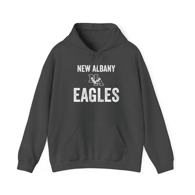 Adult Unisex New Albany Vintage Distressed New Albany Eagles Graphic Hoodie