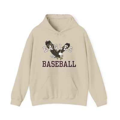 Adult Unisex Flying Baseball Eagle Graphic Hoodie