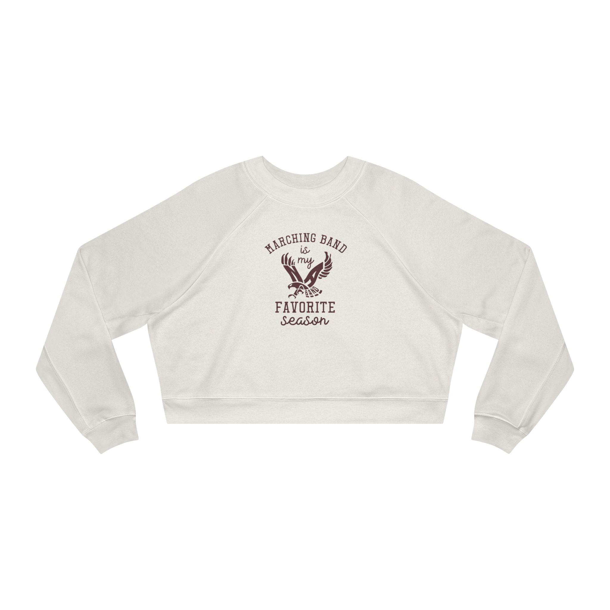 Women's Marching Band Season Graphic Cropped Fleece Sweatshirt