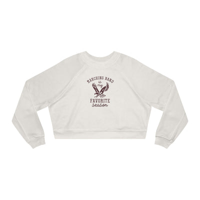 Women's Marching Band Season Graphic Cropped Fleece Sweatshirt