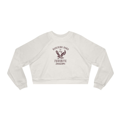 Women's Marching Band Season Graphic Cropped Fleece Sweatshirt