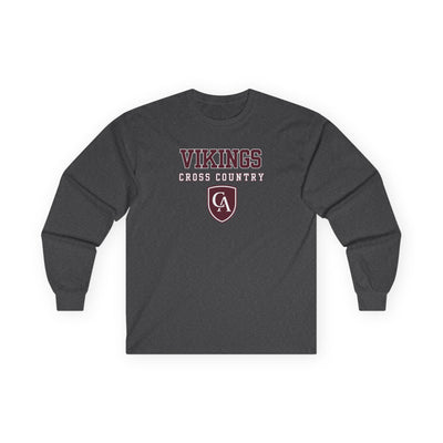Adult Unisex Columbus Academy Vikings Cross Country Graphic Gildan Long Sleeve Tee