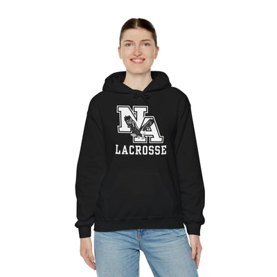 Adult Unisex Classic White Lacrosse Graphic Hoodie