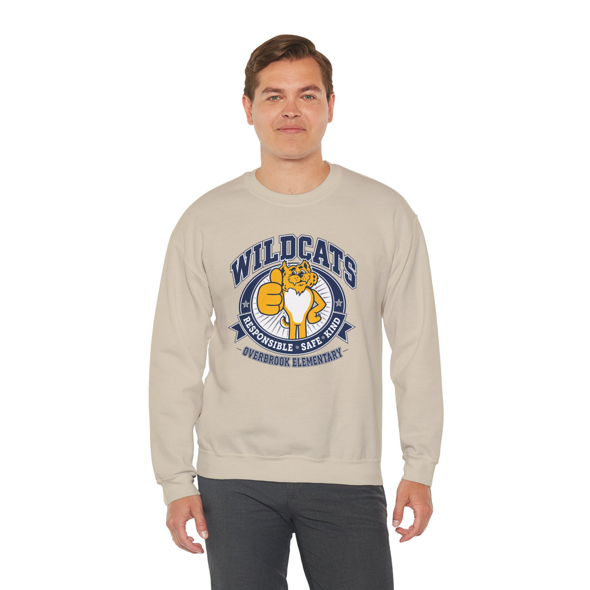 Adult Unisex Overbrook Elementary Wildcat Way Graphic Sweatshirt