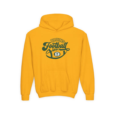 Youth Bruin Script Football Graphic Hoodie