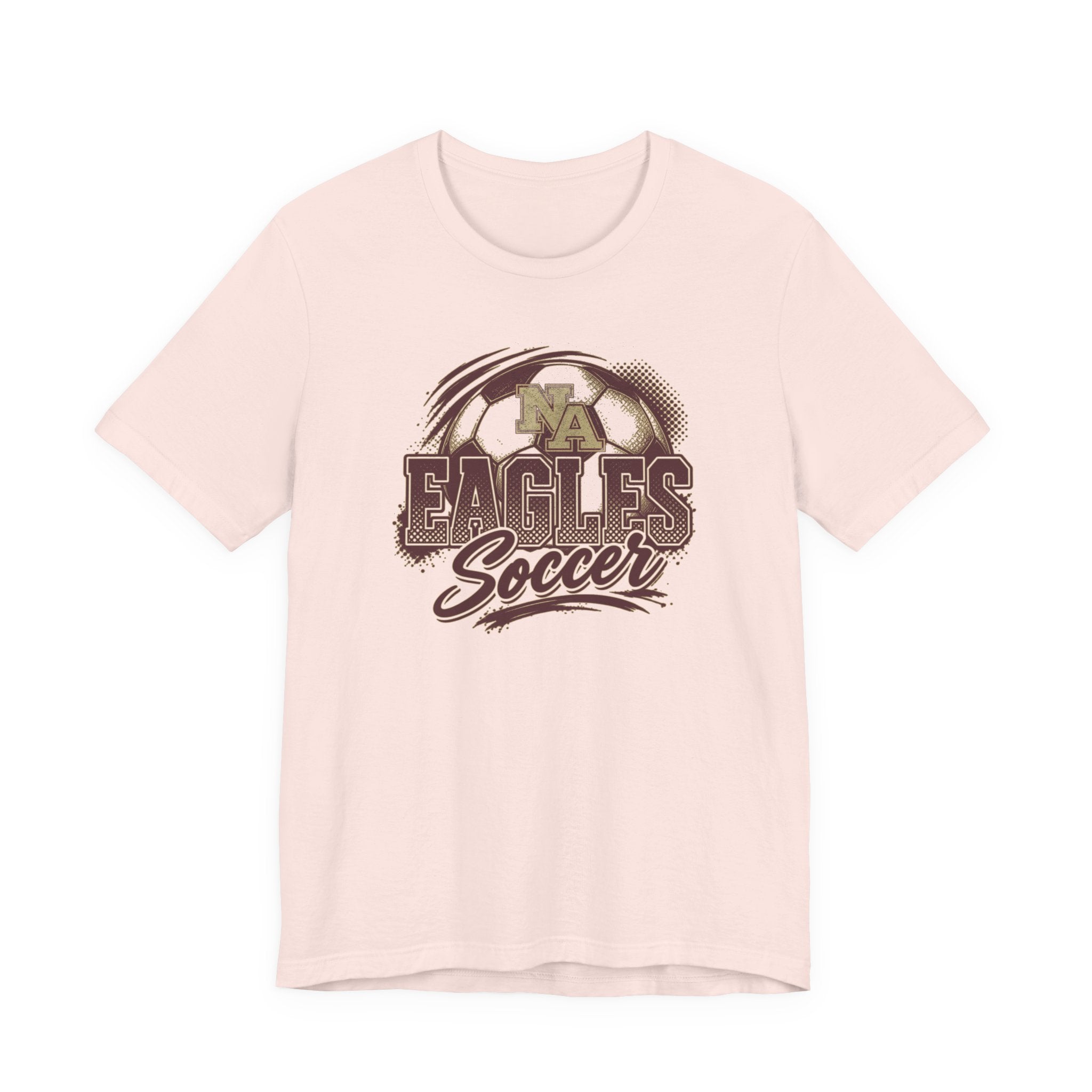 Adult Unisex New Albany Eagles Ombre Soccer Graphic Short Sleeve Bella + Canvas Soft Tee