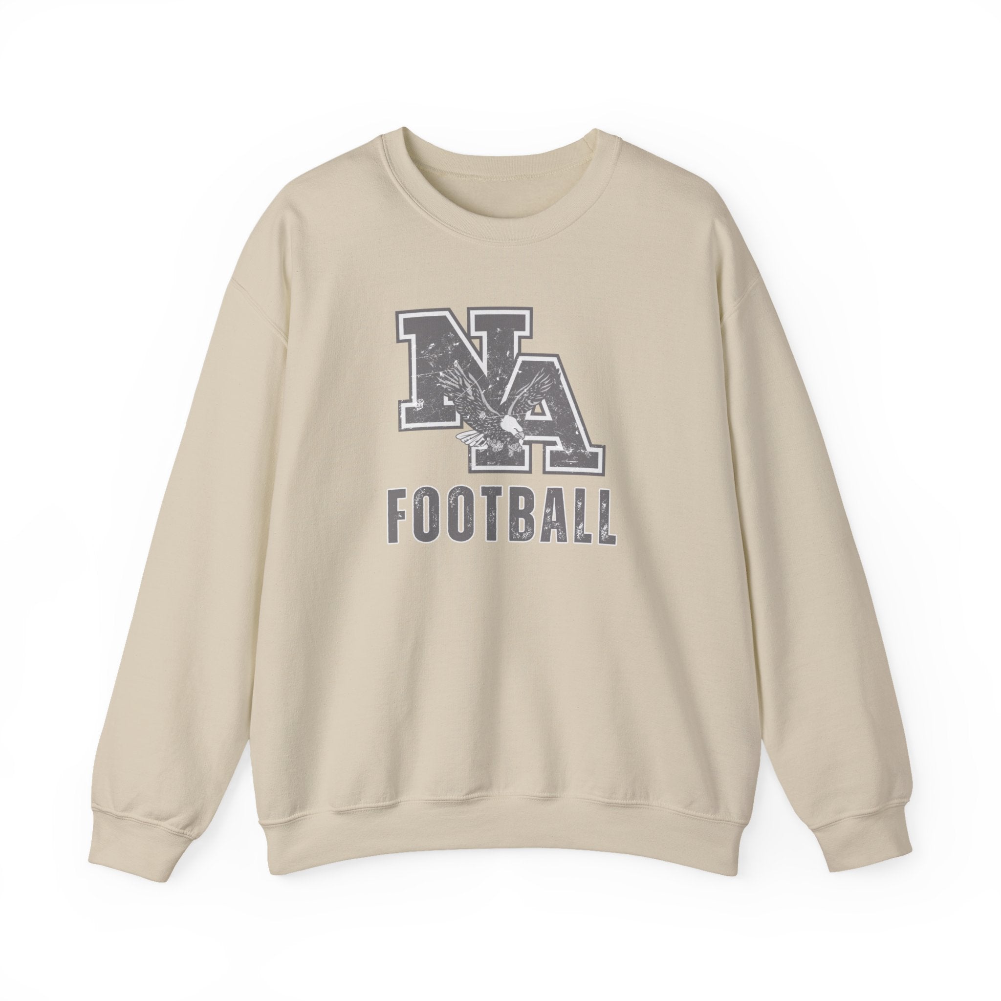 Adult Unisex New Albany Distressed Vintage Football Logo Graphic Sweatshirt