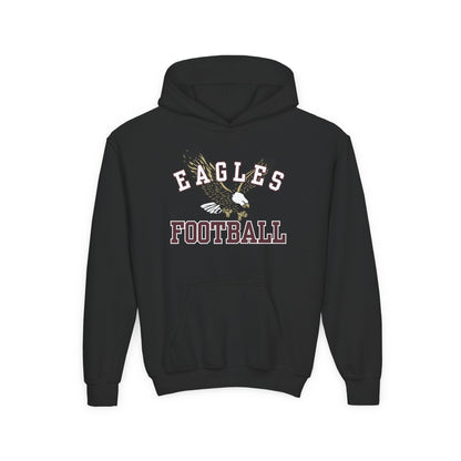 Youth Flying Football Eagle Graphic Hoodie
