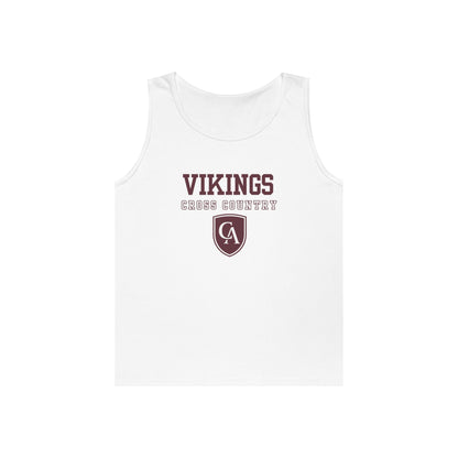 Adult Unisex Columbus Academy Vikings Cross Country Graphic Gildan Heavy Blend Cotton Tank