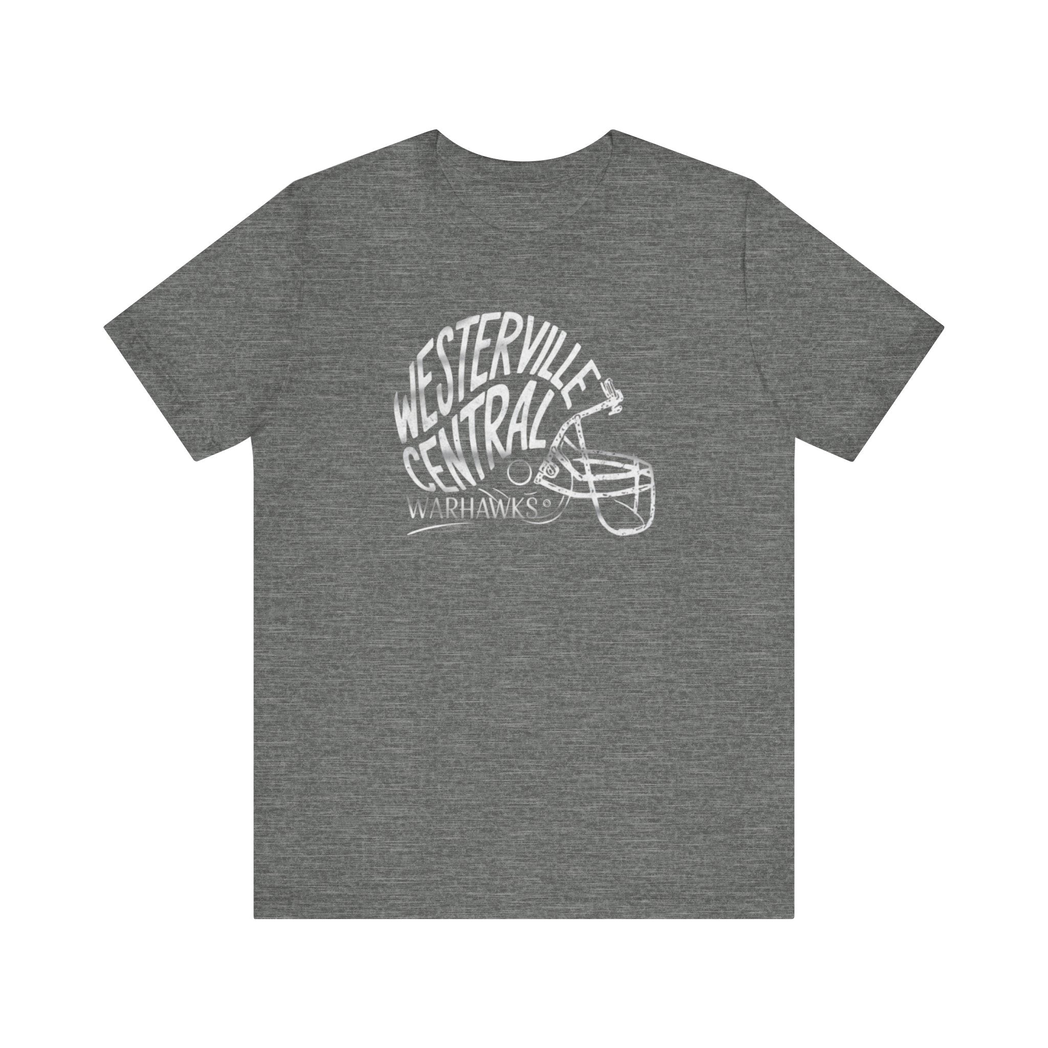 Adult Unisex Westerville Central Hustle Helmet Graphic Short Sleeve Soft Tee