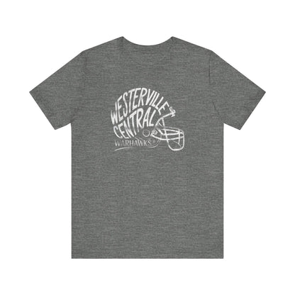Adult Unisex Westerville Central Hustle Helmet Graphic Short Sleeve Soft Tee