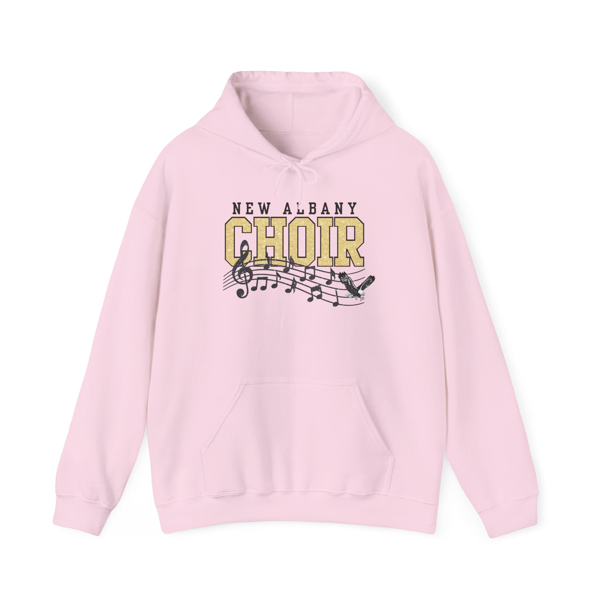 Adult New Albany Choir Digital Glitter Graphic Hoodie