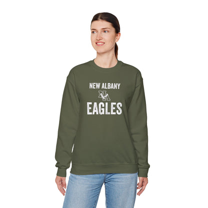 Adult Unisex Vintage Distressed New Albany Eagles Graphic Sweatshirt