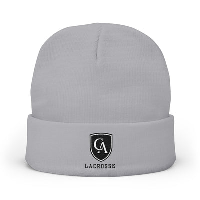 Adult Unisex Columbus Academy Vikings Lacrosse Grey Embroidered Knit Hat