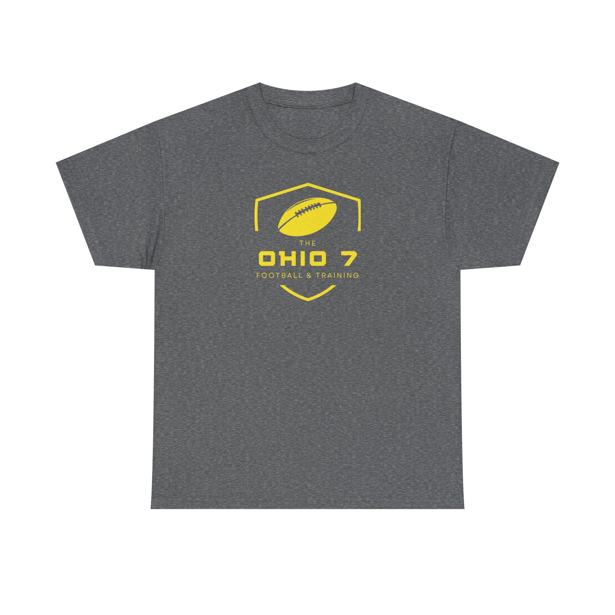 Adult Unisex The Ohio 7 Yellow Logo Short Sleeve Gildan Heavy Tee