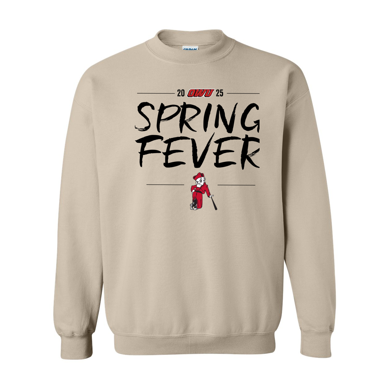 Adult Unisex OWU Spring Fever Baseball Graphic Sweatshirt - Ohio Wesleyan University