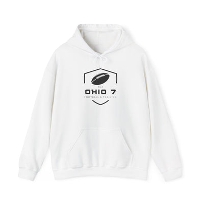 Adult Unisex The Ohio 7 Black Logo Gildan Heavy Blend Hoodie