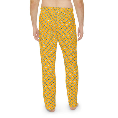 Adult Unisex Gold Pajama Pants with Allover Brooke Logo Print