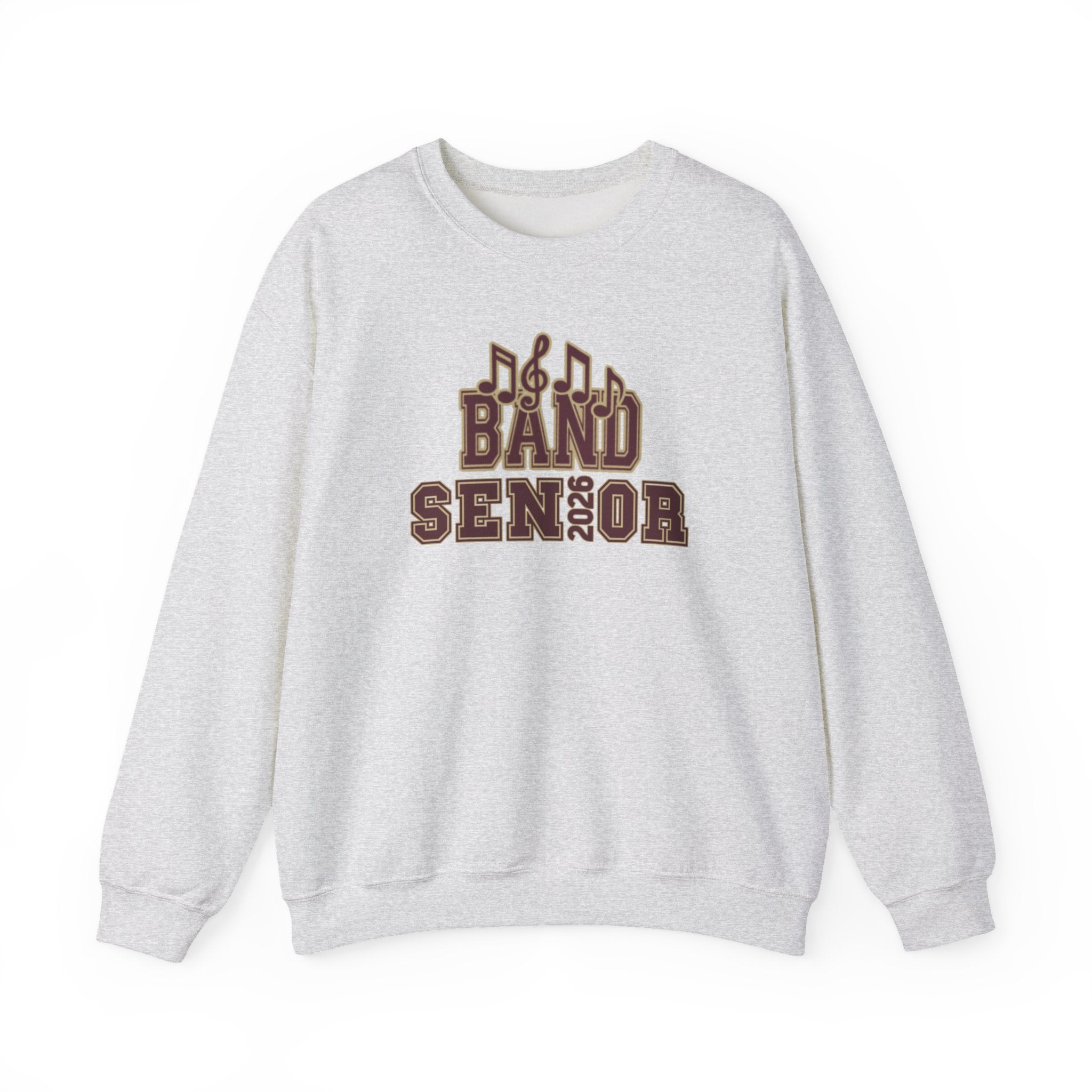 Adult Unisex Band Senior Musical Note Graphic Sweatshirt