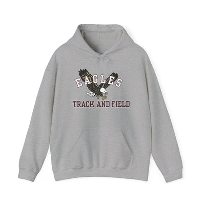 Adult Unisex Flying Track and Field Eagle Graphic Hoodie