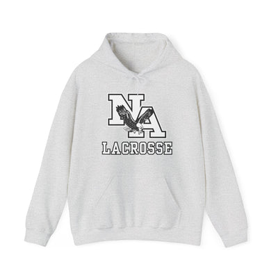 Adult Unisex Classic White Lacrosse Graphic Hoodie