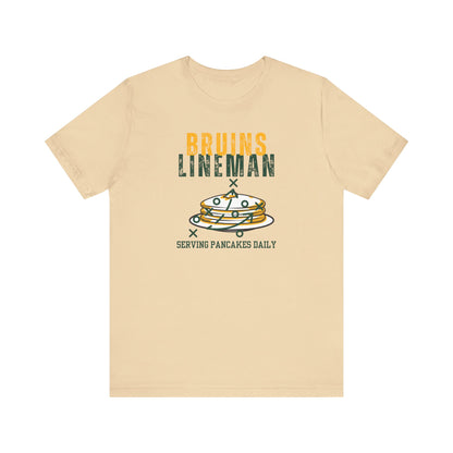 Adult Unisex Bruins Lineman Pancake Graphic Short Sleeve Soft Tee