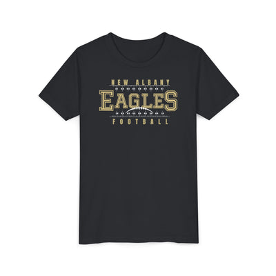 Youth New Albany Football Defend the Field Graphic Short Sleeve Bella + Canvas Soft Tee