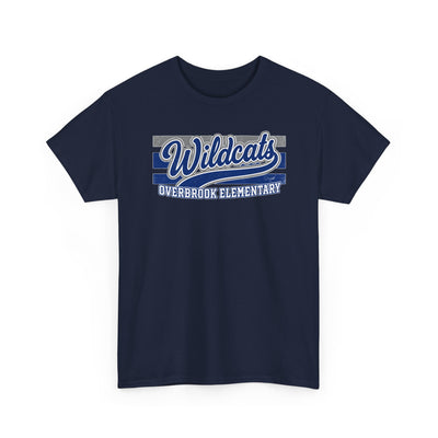 Adult Unisex Overbrook Elementary Wildcats Vintage Distressed Spirit Graphic Gildan Classic Tee