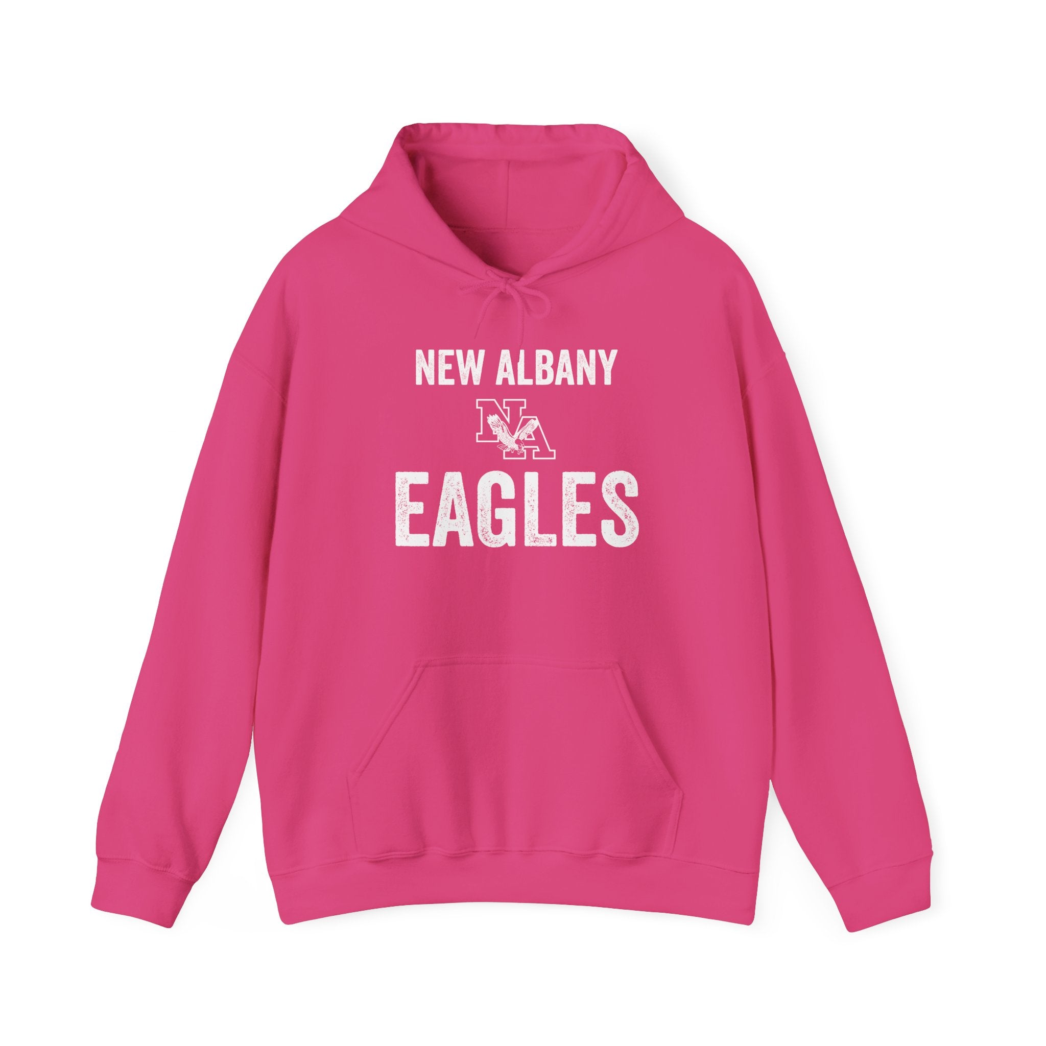 Adult Unisex New Albany Vintage Distressed New Albany Eagles Graphic Hoodie