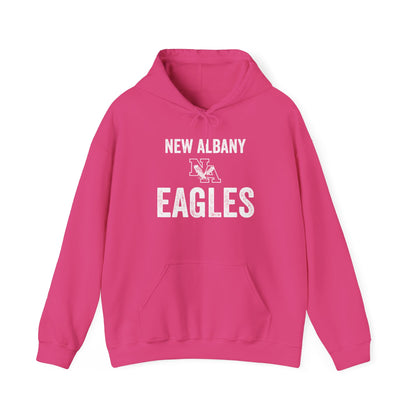 Adult Unisex New Albany Vintage Distressed New Albany Eagles Graphic Hoodie