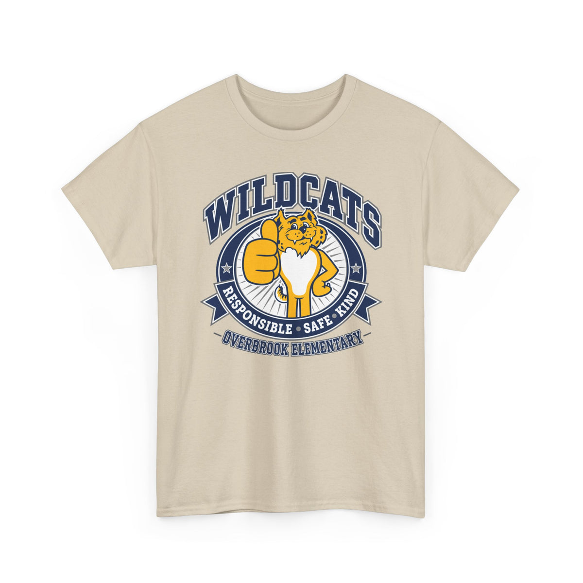 Adult Unisex Overbrook Elementary Wildcat Way Graphic Gildan Classic Tee