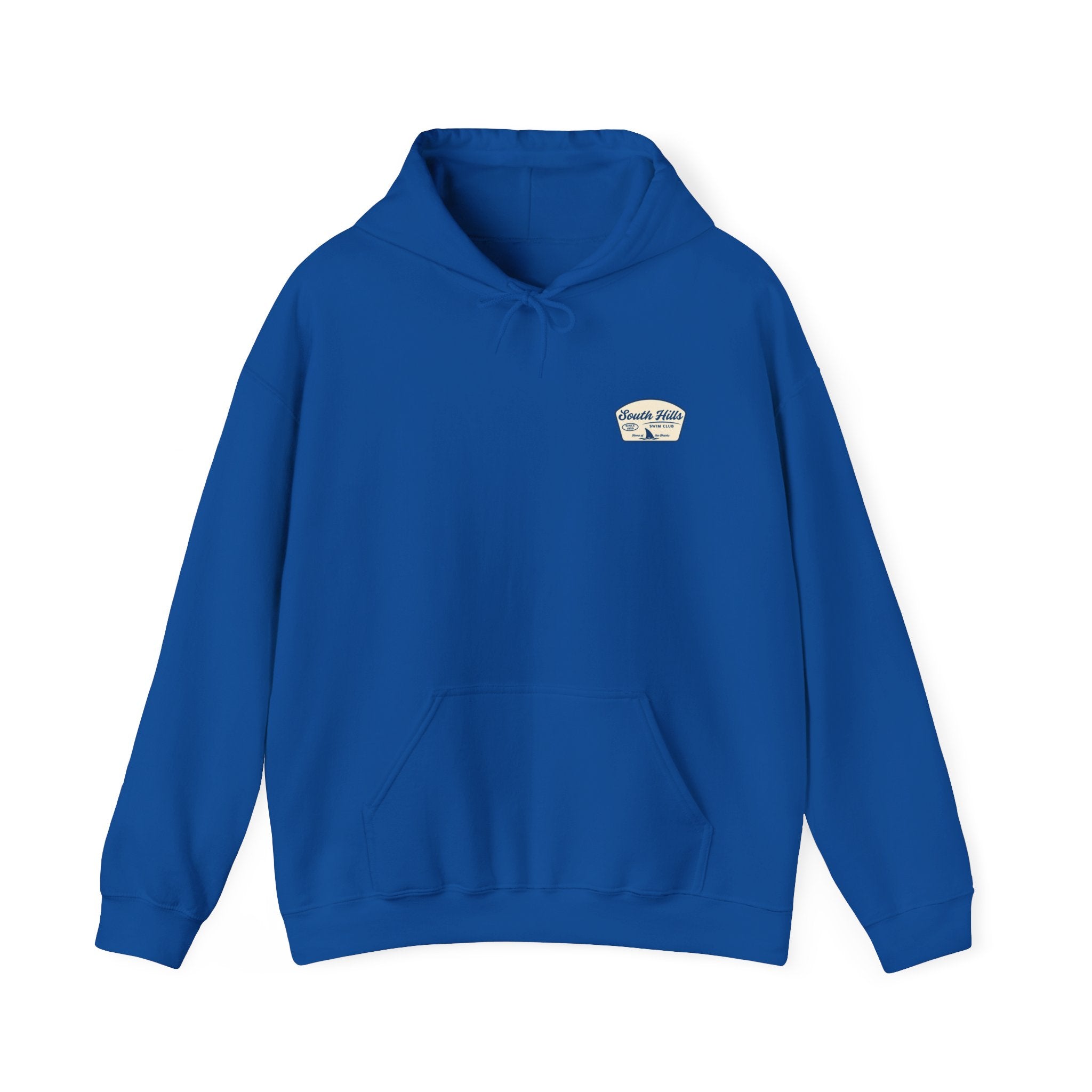 Adult Unisex South Hills Swim Club Home of the Sharks Graphic Hoodie