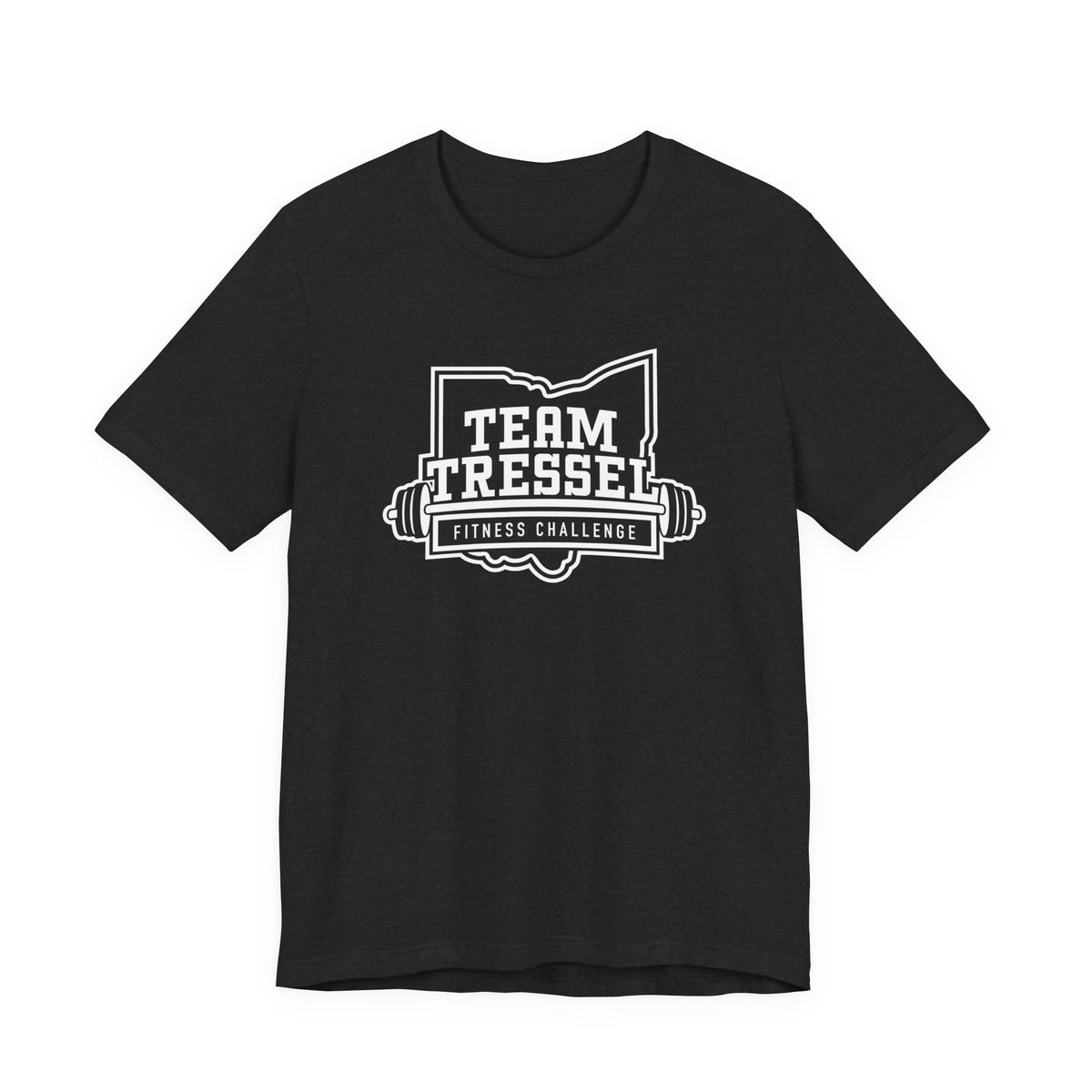 Adult Unisex Team Tressel Fitness Challenge Graphic Short Sleeve Soft Tee