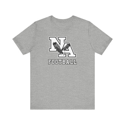 Adult Unisex Classic Logo White Football GraphicShort Sleeve Soft Tee