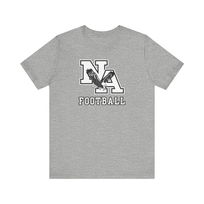 Adult Unisex Classic Logo White Football GraphicShort Sleeve Soft Tee